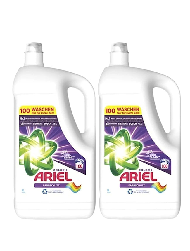 Pachet cu 2x Detergent lichid Ariel Color+ 5L