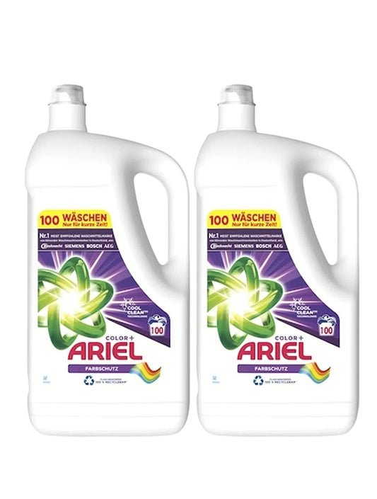 Pachet cu 2x Detergent lichid Ariel Color+ 5L