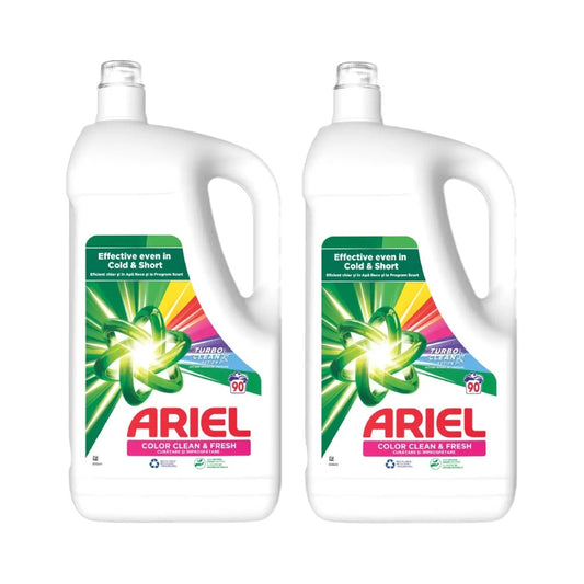 Pachet cu 2x Detergent lichid Ariel Color Clean & Fresh 4.5L