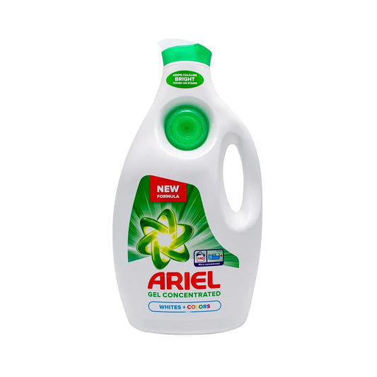 Detergent lichid de rufe lichid Ariel Albe + Colorate, 140 spalari, 6.3L